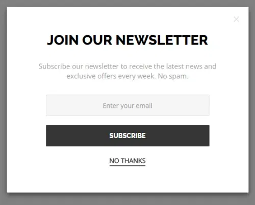 Signing up for my newsletter :)