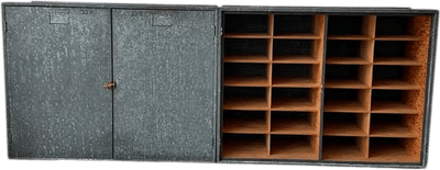 1960s Galvanized Steel Industrial Cabinets