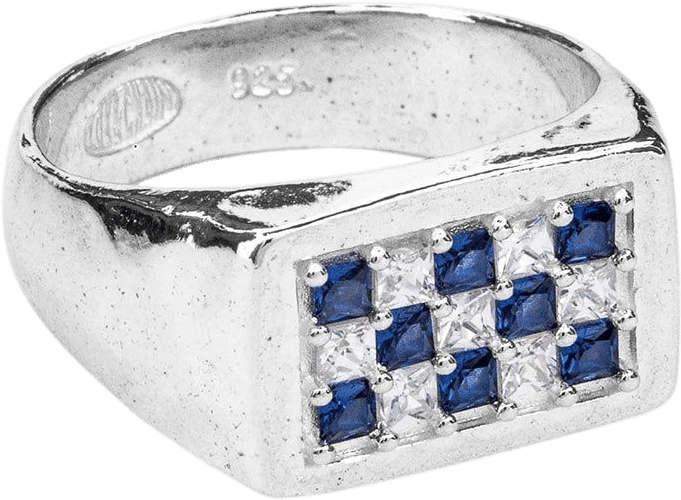 Lox and Chain Pavé Frost Signet