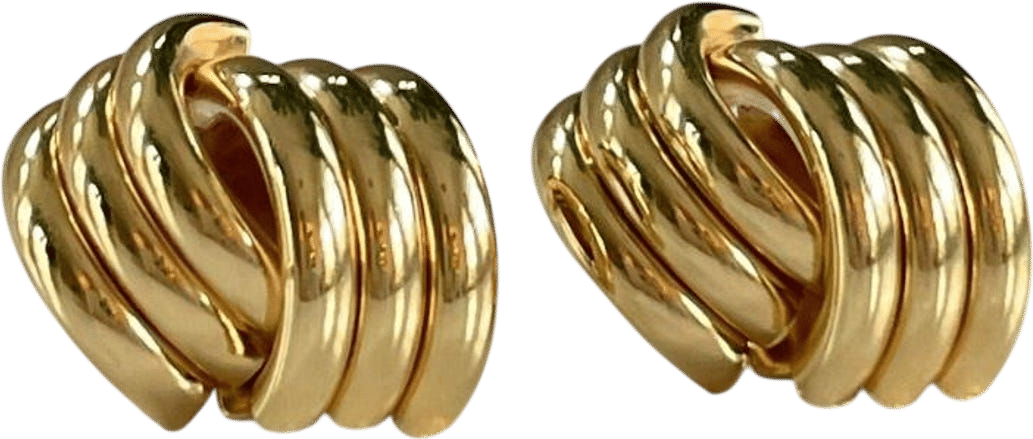 Gold Knot Stud Earrings 18k Gold Filled