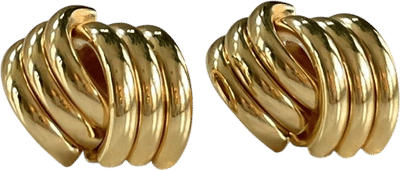 Gold Knot Stud Earrings 18k Gold Filled