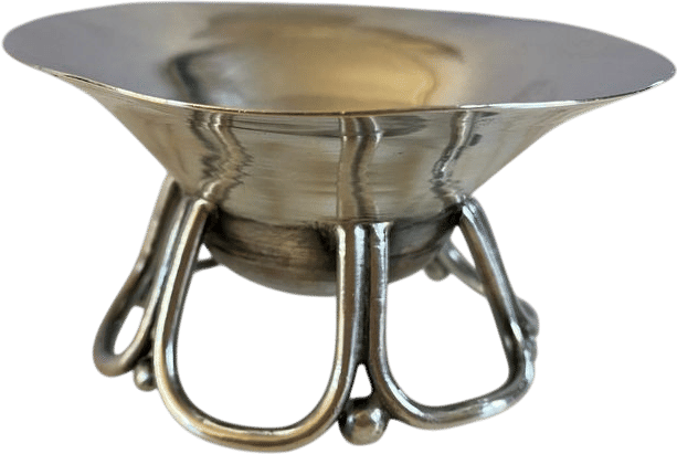 Vintage William Spratling Sterling silver Master Salt Cellar. Gorgeous open loop design. Made in Mexico.