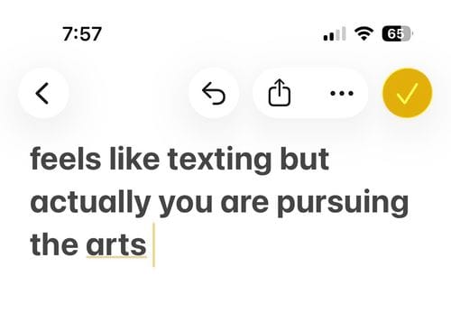 writing on ur phone