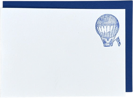 Hot Air Balloon Stationery Set