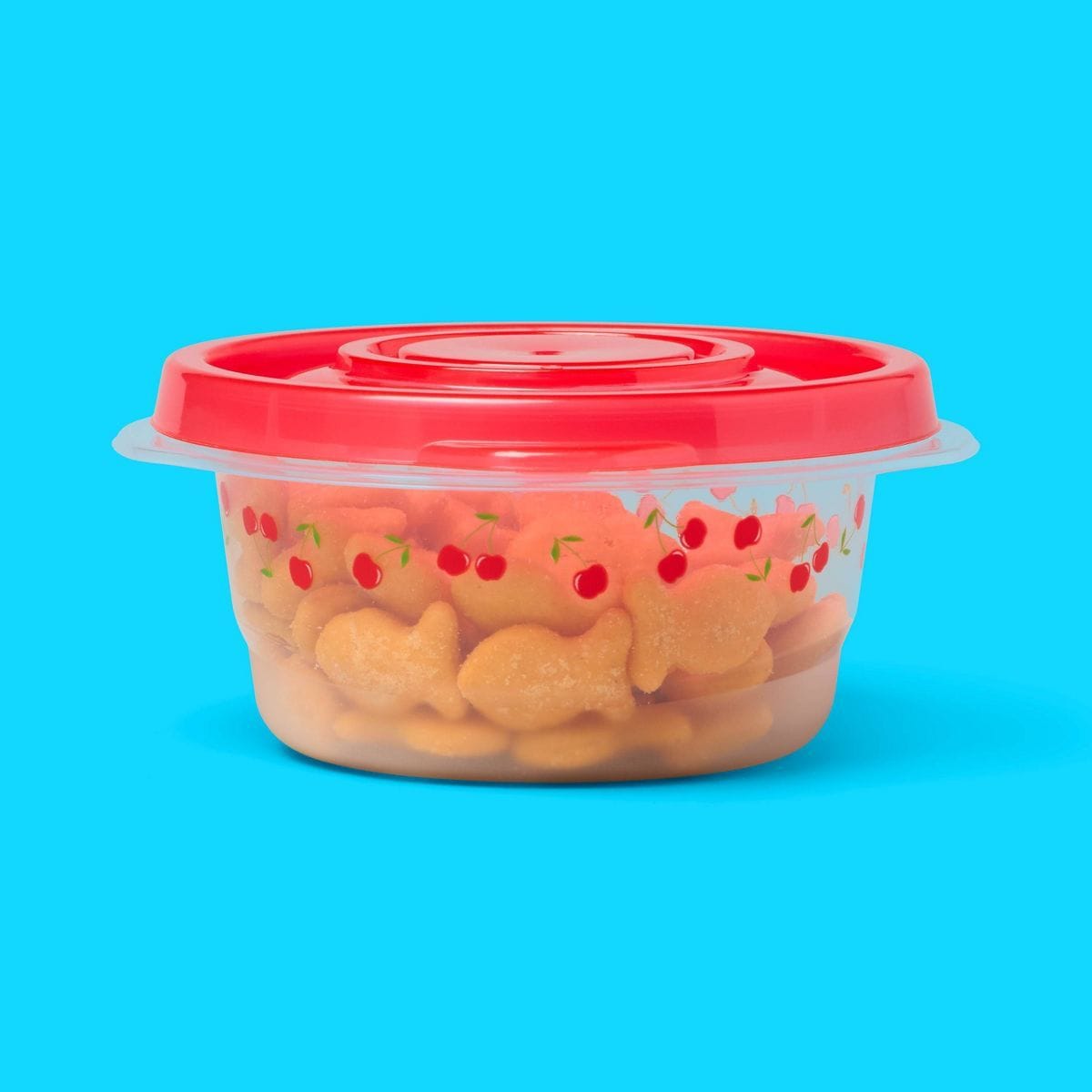 Round Food Storage Containers - Cherries - 7.5oz/4pk - up&up™