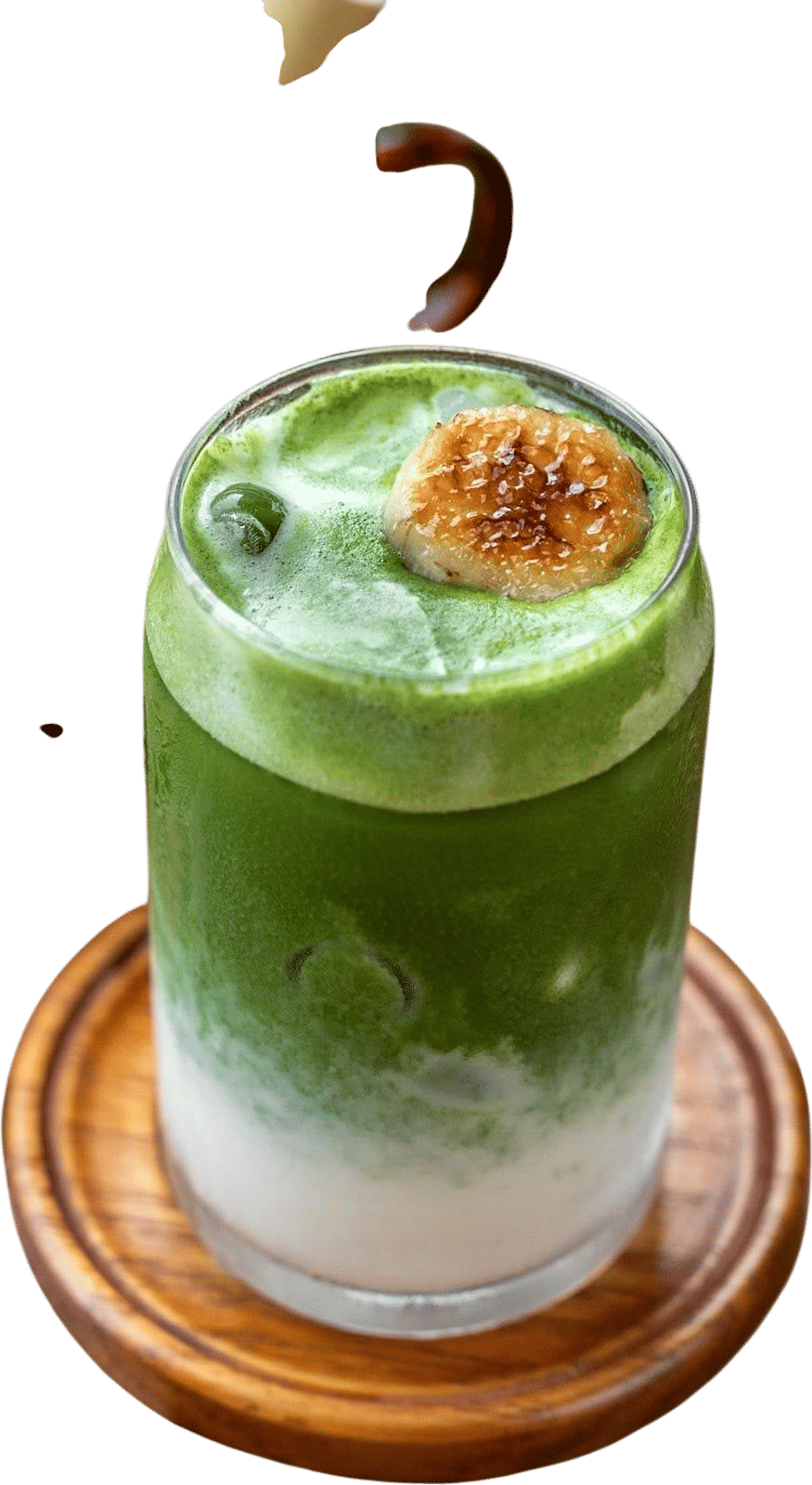 iced banana matcha