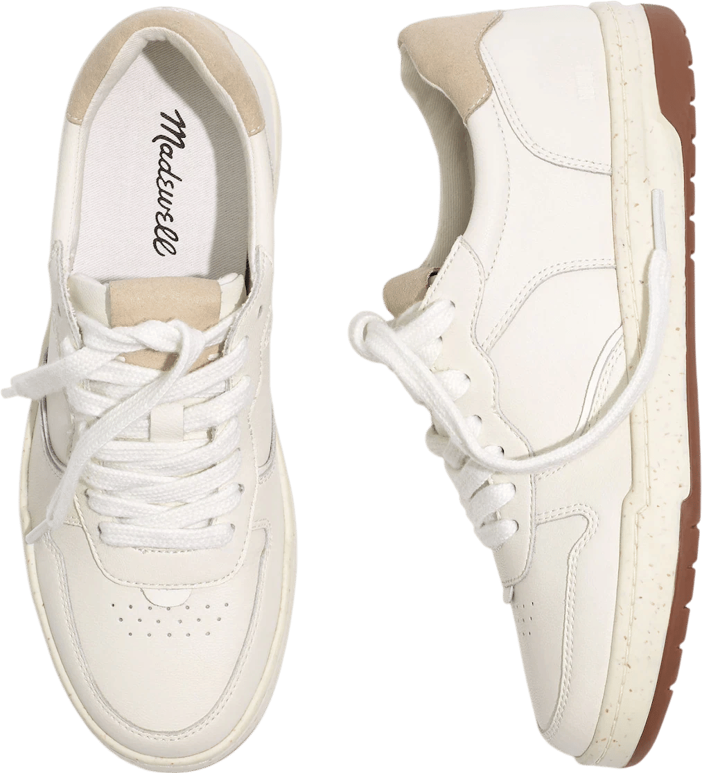 Court Sneakers in White Leather