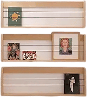 Wall mounted magazine racks but used for mail etc.