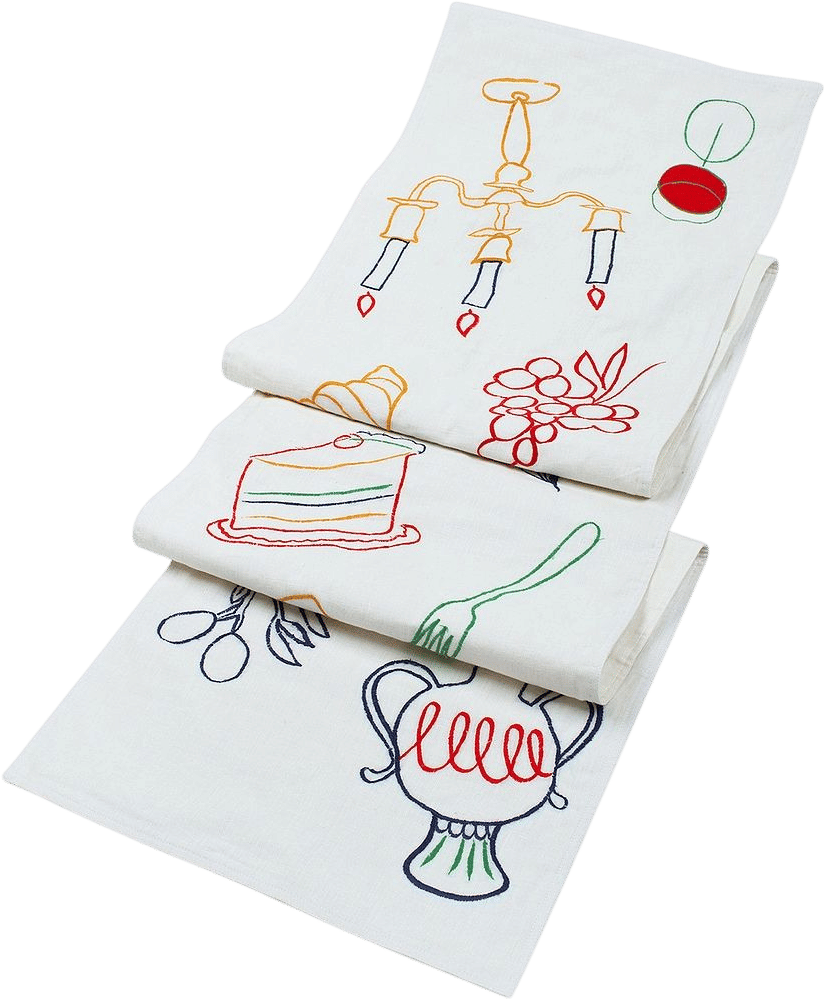 Misette Embroidered Table Runner