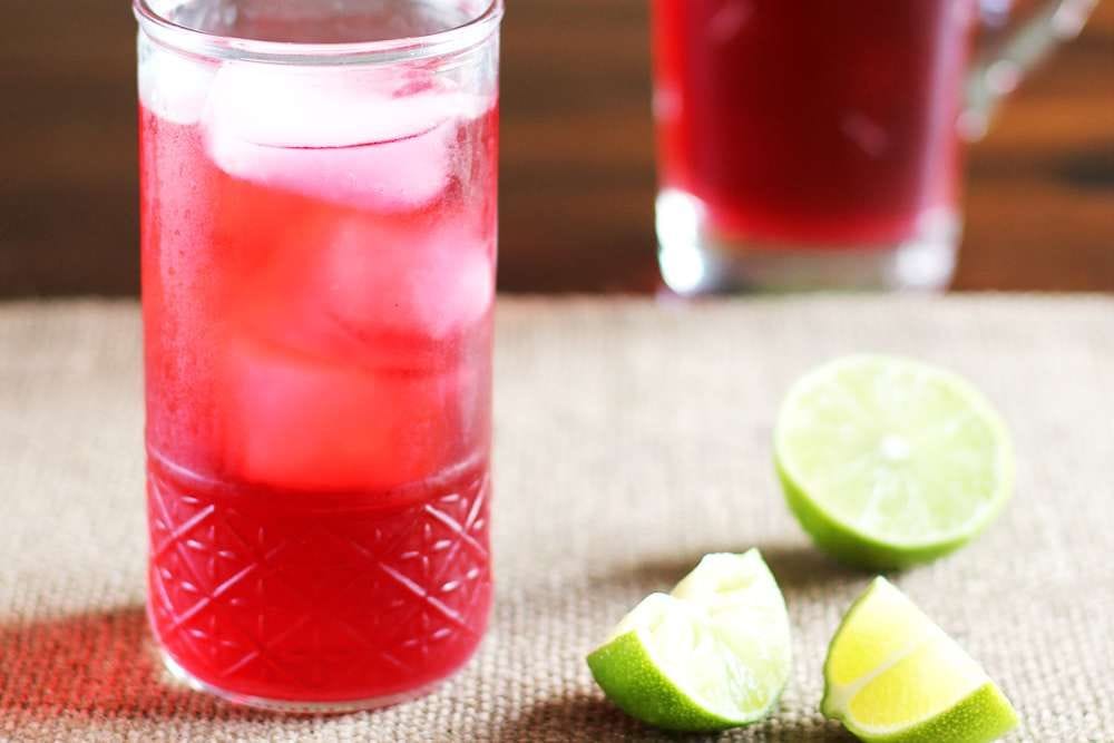 Cold Brewed Jamaica (Hibiscus Iced Tea)
