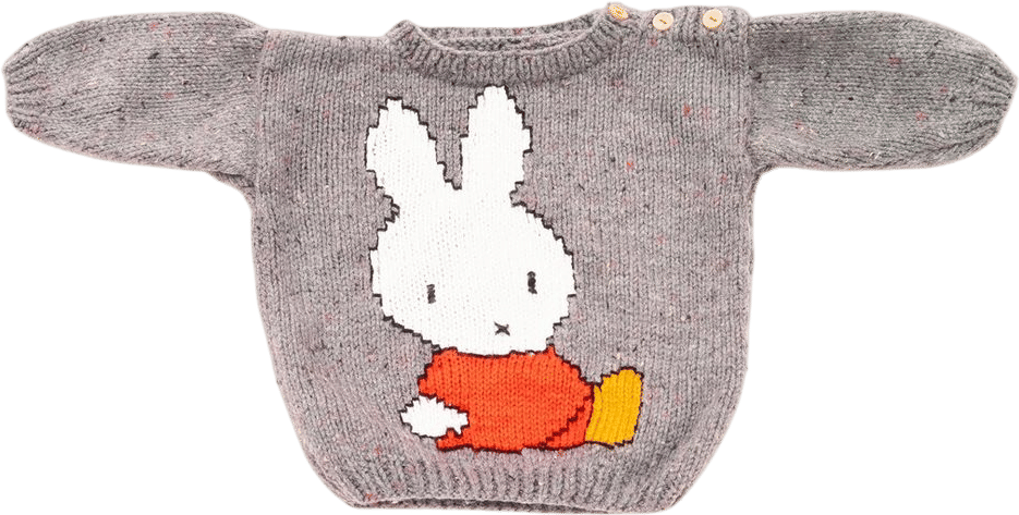 Hand-knitted Miffy Rabbit Jumper Kids 2T 18-24M - Etsy