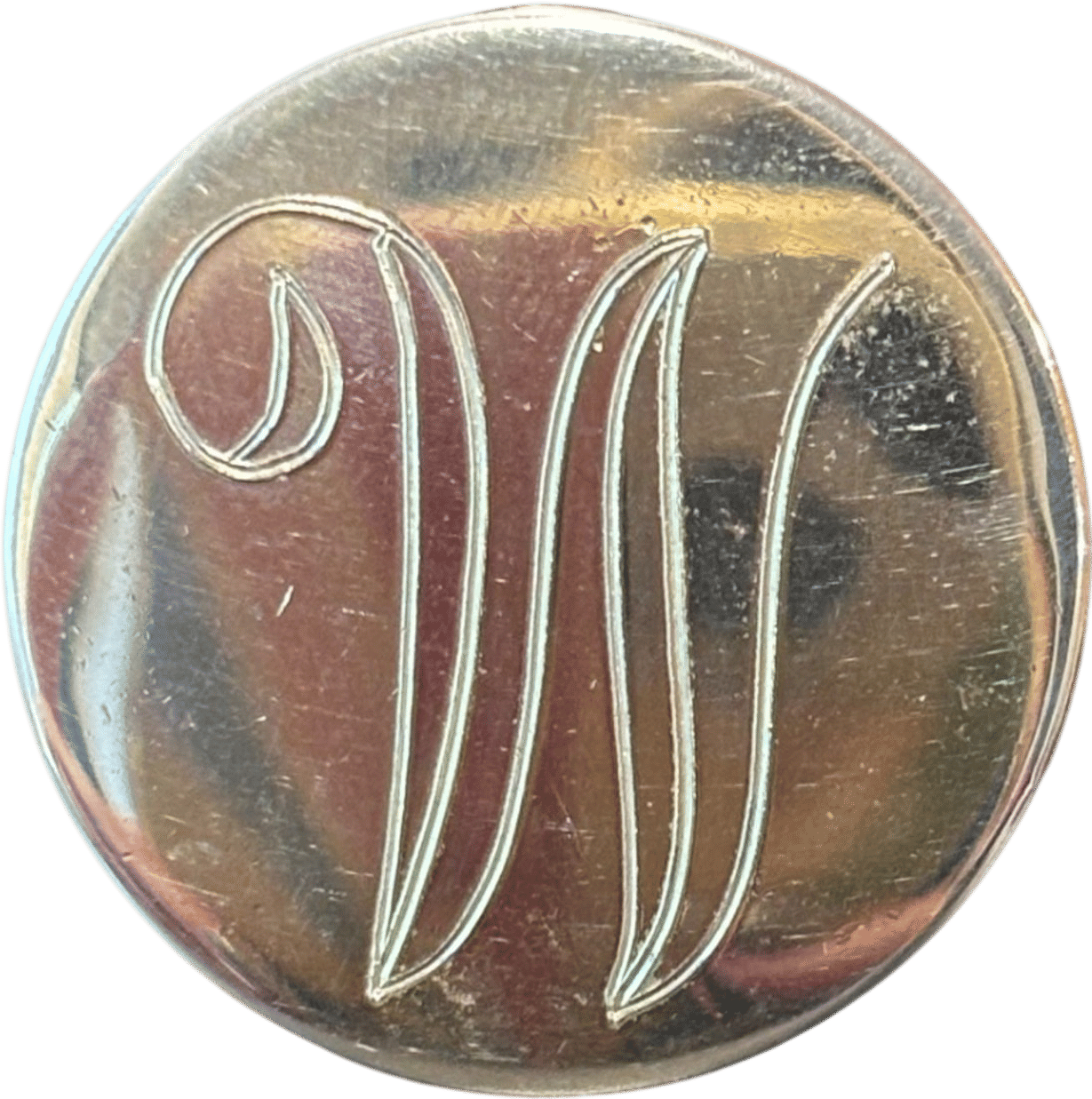 “W” Signet Brooch