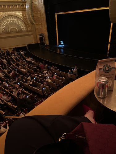 box seats at the auditorium