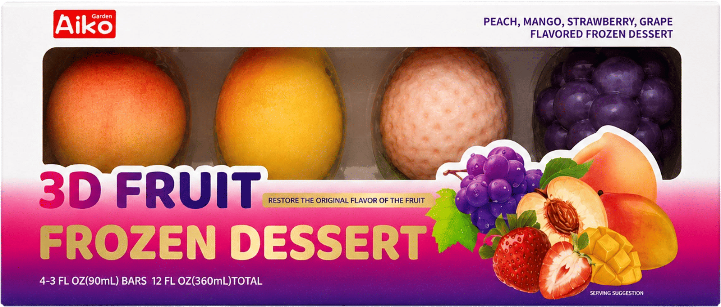 3D Fruit Frozen Dessert