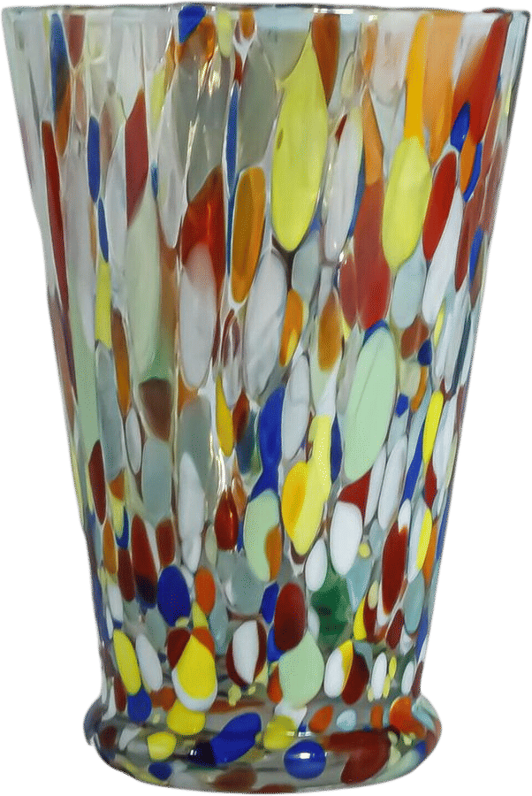 Multi Murano Glass Drinking Tumbler Millefiori 11cm - Etsy Canada