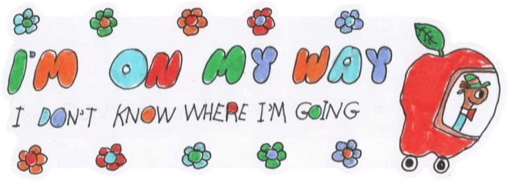 I'm on my way Bumper Sticker