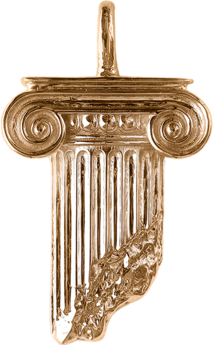The Broken Column Pendant from Common Era Jewelry