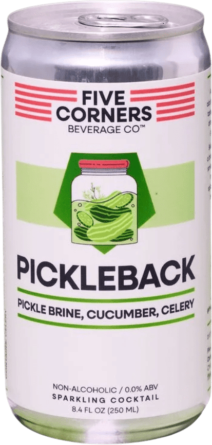 Pickleback canned mocktail