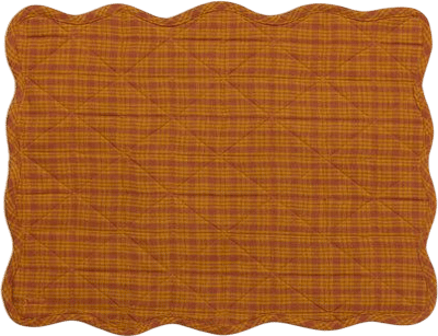 Saffron Scalloped Quilted Placemat