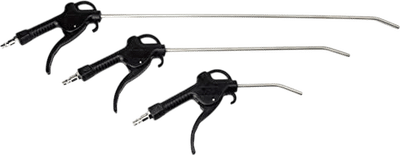 VCT Deluxe Air Blow Gun Set with 4", 12", and 20" Long Angled Nozzles