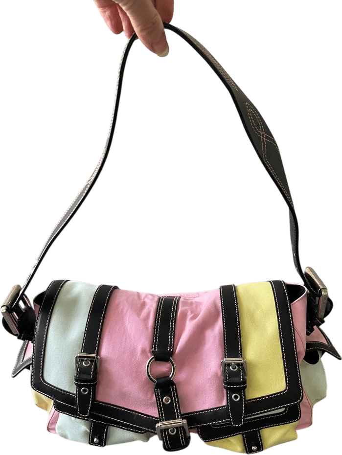 Pastel Mix Canvas Mulberry Gibley Bag