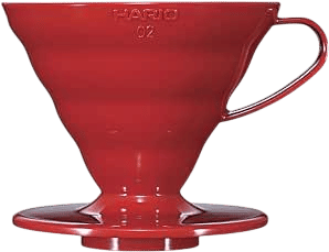 Hario V60-02 Plastic Dripper in Red