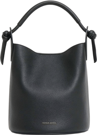 Mansur Gavriel Mini Fortuna Bucket - Black