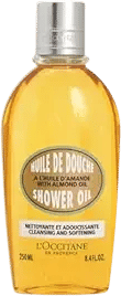 L'OCCITANE Cleansing & Softening Almond Shower Oil, Body Wash & Shaving Base Purifies & Smooths Without Drying Skin, Milky Lather, Nourishing Skincare