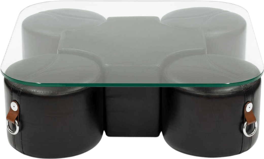 Vintage Italian Modern Coffee Table with Stools by Guido Faleschini for Mariani