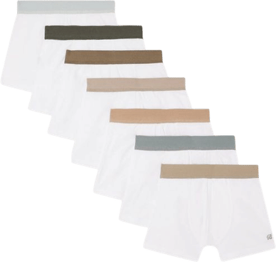 Pack of White Boys' Boxer Shorts