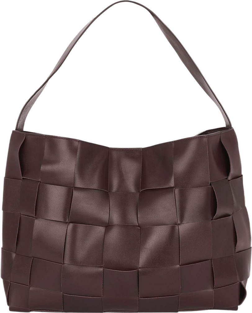 Woven Leather Laptop Bag