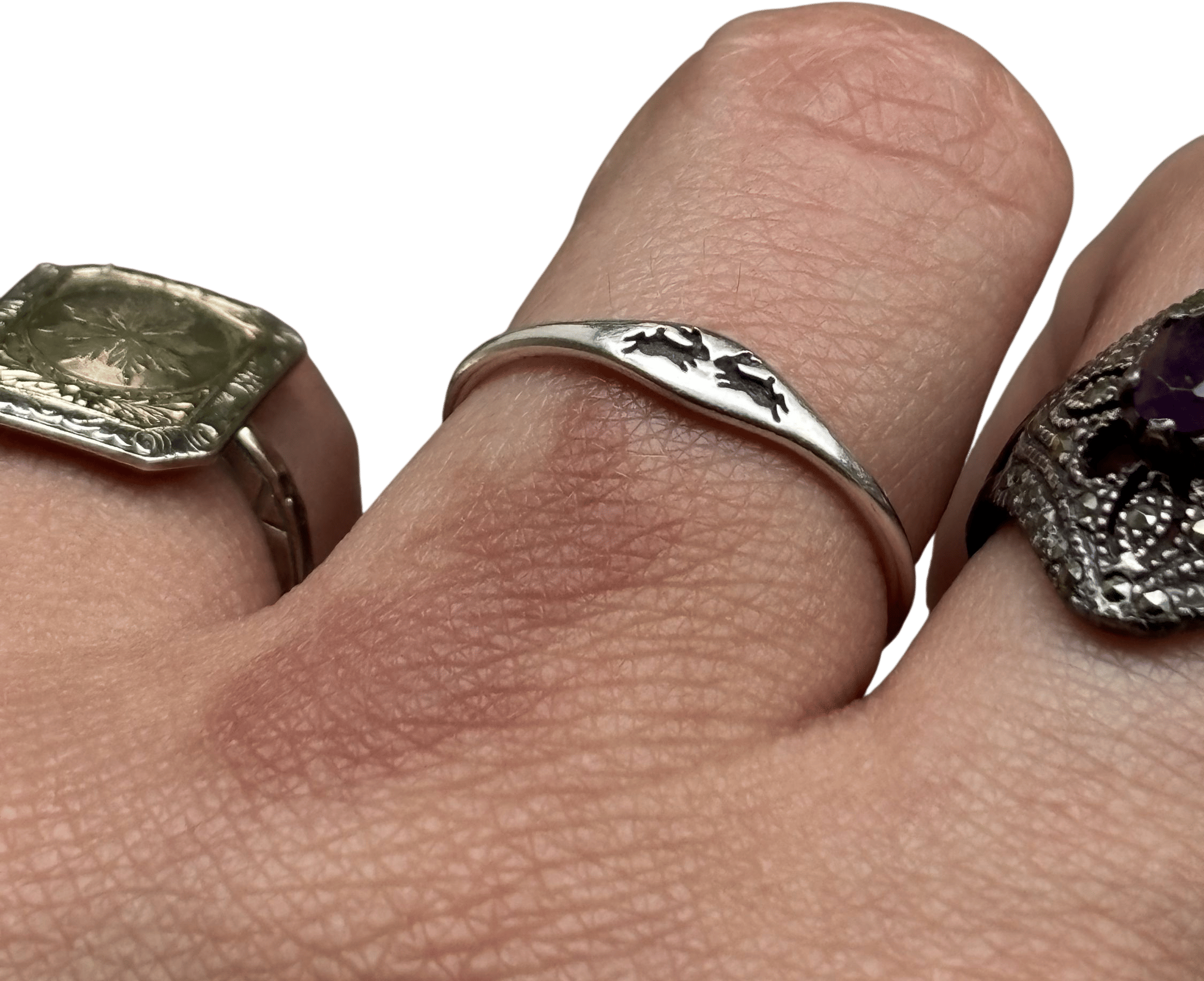 bunny ring (with custom engraving)