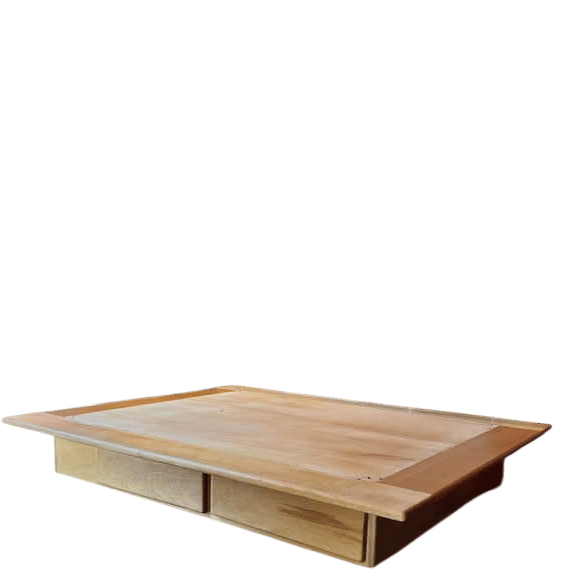 1970s Birch Platform Bed