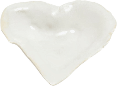 Pure White Heart Dish
