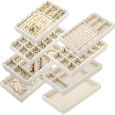 Velvet Jewelry Tray Organizers