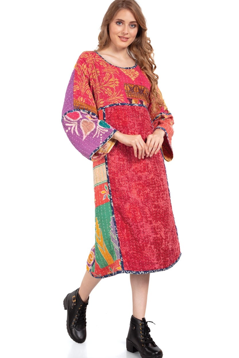 Reversible Sari Kantha Dresses