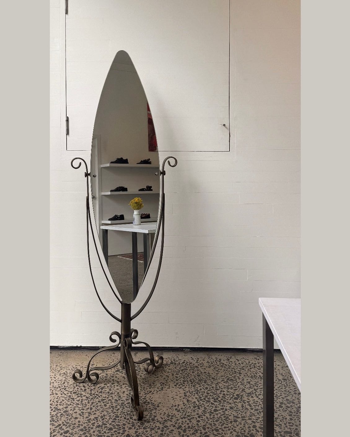 Found Wares Full Length Swivel Mirror (Bronzed Finish)