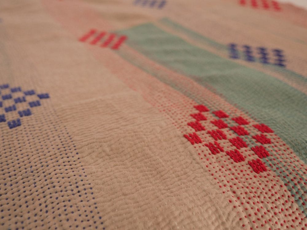 Vintage Kantha quilt No.54 