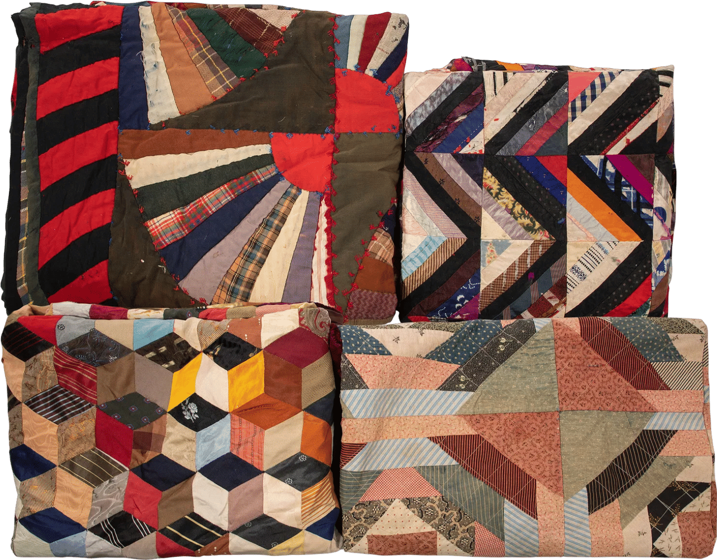 4 Vintage Quilts