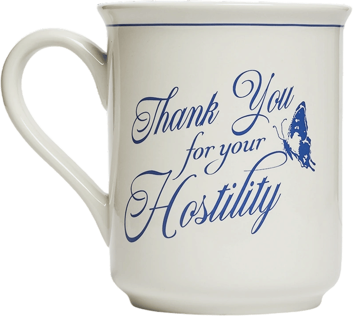Thank You for Your Hostility Mug, 10 oz | Fishs Eddy