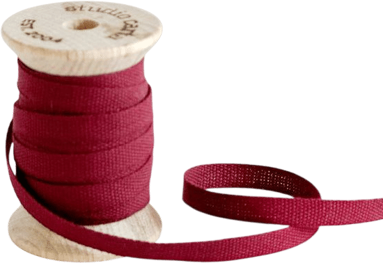 Studio Carta Wood Spool 5 Yards Cotton Ribbon