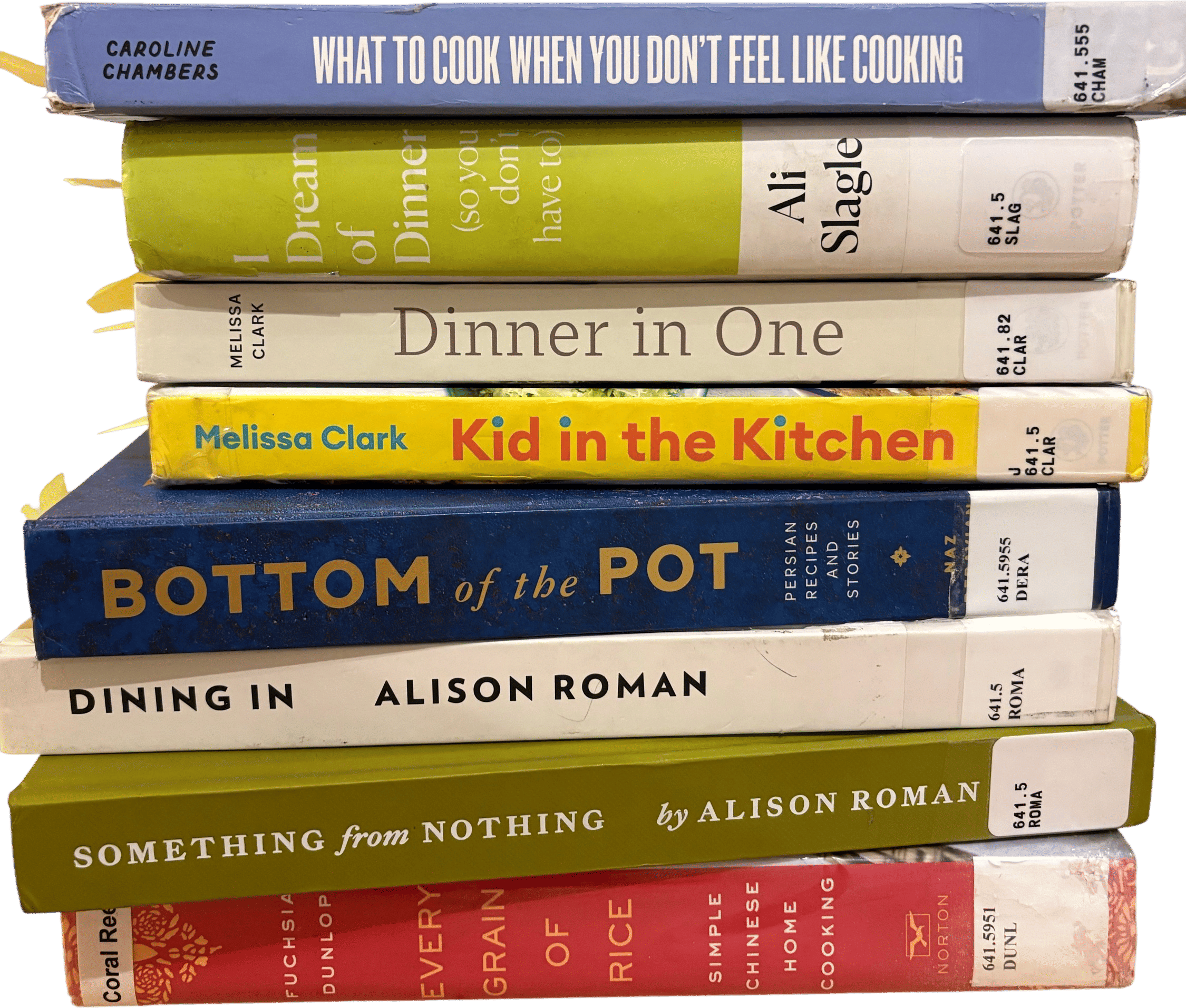 Getting cookbooks from the library