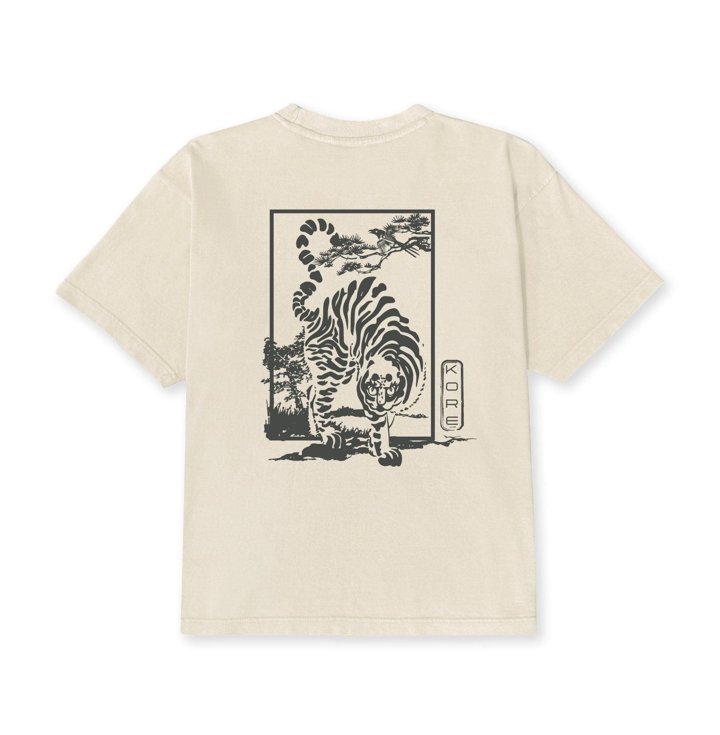 kore limited | tiger & magpie tee (cream) 