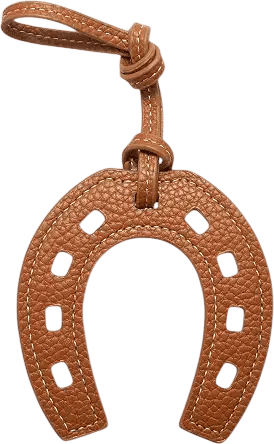 Leather Horseshoe Purse Charm