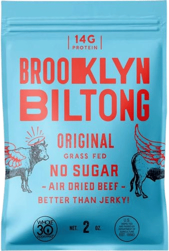 Brooklyn Biltong Original Grass Fed Beef Snack (2 oz, Pack of 2)