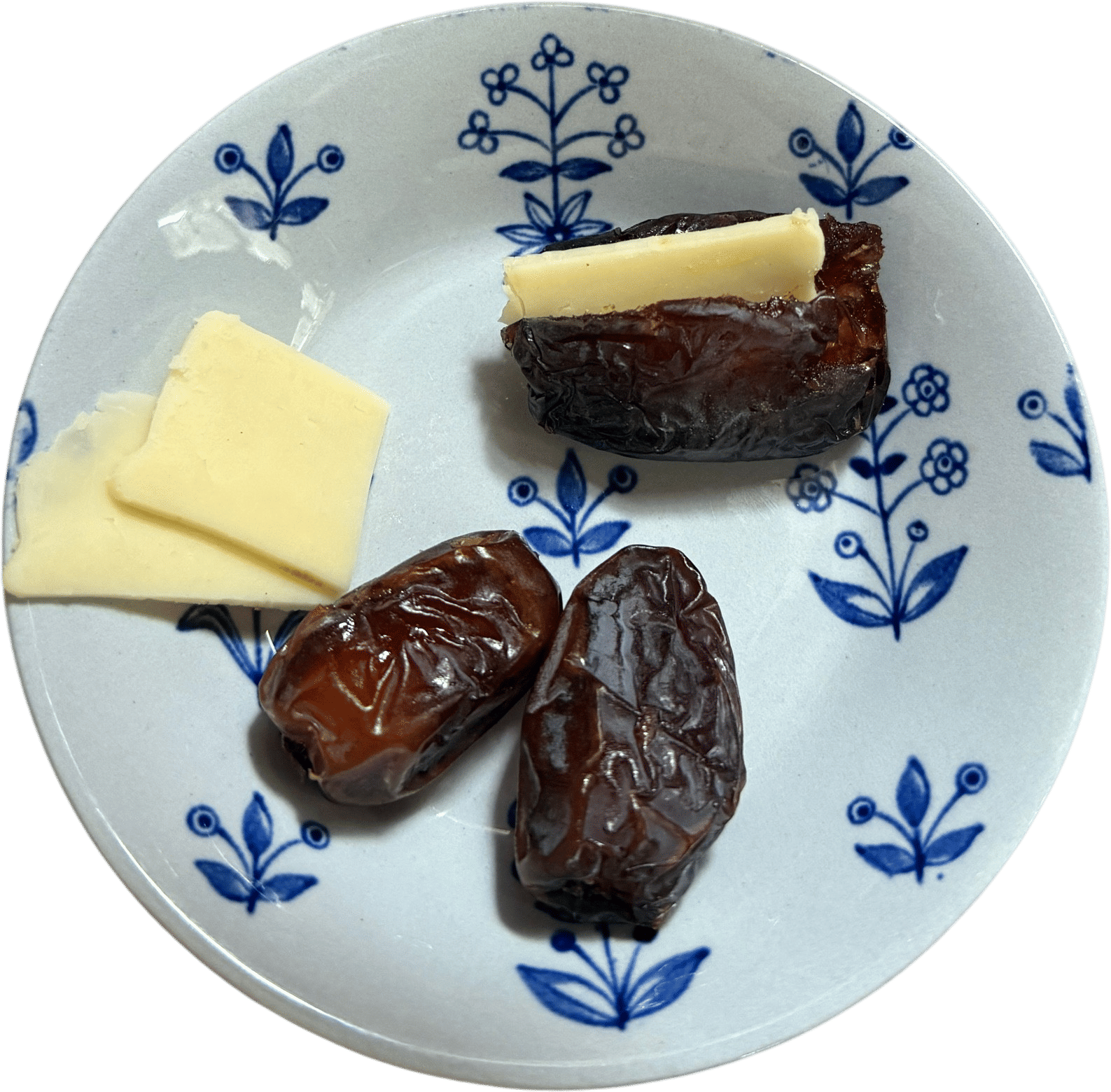 Elite snacking: cheddar-stuffed dates