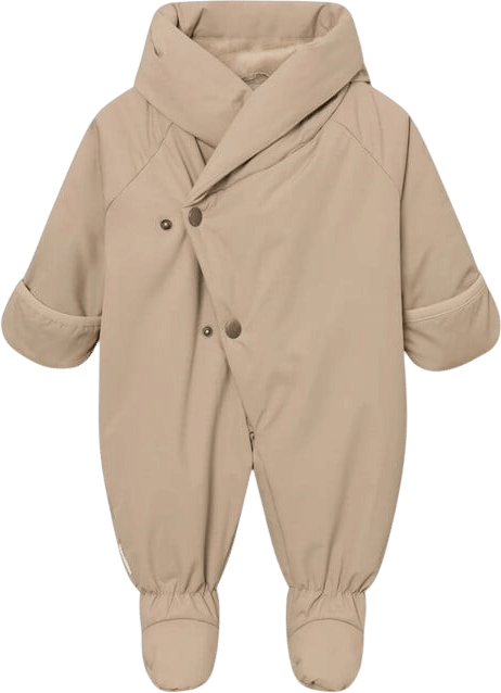 MINI A TURE MATFIANNA fleece lined winter pramsuit - SAVANNAH TAN
