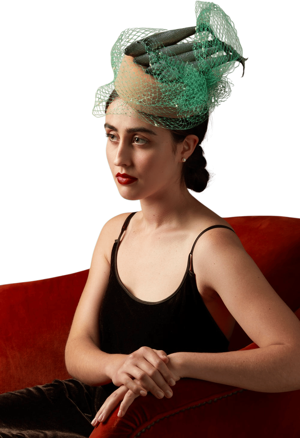 PACKED LIKE SARDINES FASCINATOR