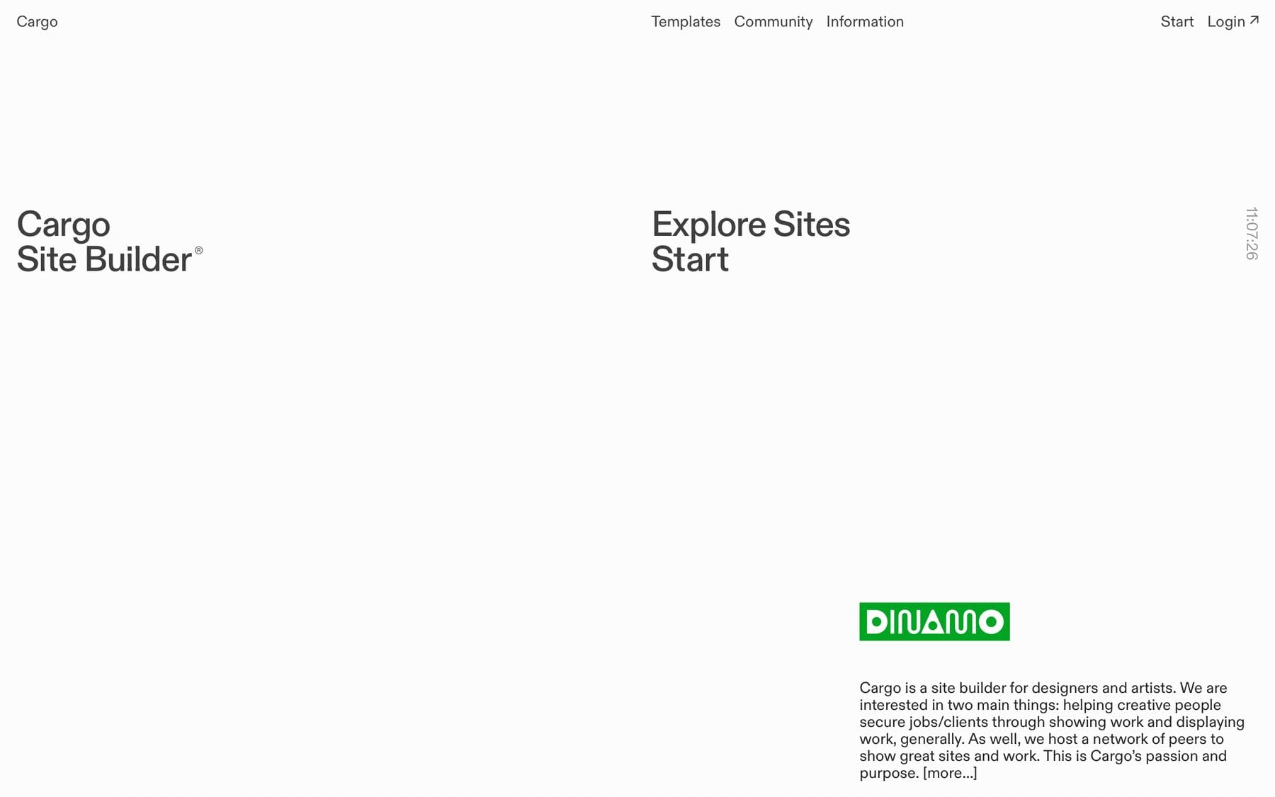 cargo website builder