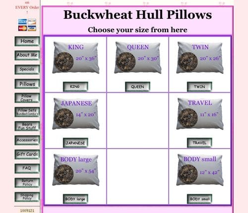 Beans72 Buckwheat Pillow Japanese Size